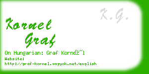 kornel graf business card